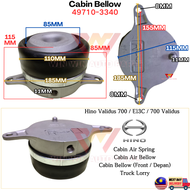 49710-3340 Hino Validus 700 / E13C Kabin Bellow Cabin Air Spring Cabin Air Bellow Air Bellow *Fron