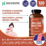 Apple Cider Vinegar Extreme Supplement Capsule 1300mg - High Apple Cider Vinegar Content for Detox, 