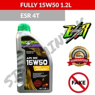 ESR 4T FULLY 15W50 1.2LITER ENGINE OIL MOTORCYCLE MINYAK HITAM MOTOSIKAL FULLY SYNTHETIC 1.2L YAMAHA