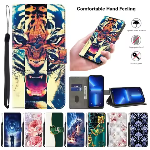 3D Painted Wallet Flip Leather For Samsung Galaxy A51 A52 A52s A53 A54 A55 A56 A70 A70s A71 A72 A73 