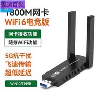 【品質保障】無線網卡 1300M千兆免驅動5G雙頻無線網卡USB臺式機無線wifi筆記本信號發射
