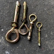 GANTUNGAN Eye Anchor Dynabolt Garden Hanger 8mm 10mm 12mm 16mm Anchor Bolt Original