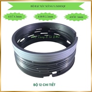 Piston set for Thaco 3.5 tons, Vinaxuki 2.5T. Code YZ4105QF, specifications 3-2.5-5