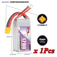 GNB 2S 3S 4S 6S 1100MAh 1300MAh 1550MAh 1700MAh 60C/120C แบตเตอรี่ Lipo สำหรับโดรนแข่งขันมุมมองบุคคล