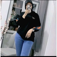 NAMINA - Oversized T-shirt with Long Sleeves, 7/s, 8 Original Wrinkled Models Oversized T Shirt Woma