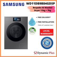 SAMSUNG WD11DB9B84GDSP Bespoke AI Washer Dryer 11kg + 7kg