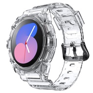 【sought-after】 Transparent Band+Case for Galaxy Watch 5 4 40mm 44mm Accessorie Clear Case+sport bracelet Galaxy Watch 4 strap wristband