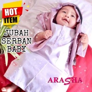 New Restock Jubah Baby Boy Newborn Serban Aqiqah Raya 2024 Qatar Igal Set