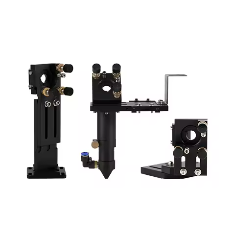 Yongli CO2 Laser Head Set Dia.18mm FL38.1 Dia.20 FL50.8/63.5/101.6mm ZnSe Focus Lens Dia.25m Mirror 