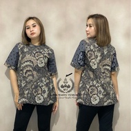 BATIK WAHYU TUMURUN  BLOUSE SOGAN KOMBINASI BATIK