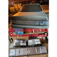 TOYOTA AE100 AE101 SEG TAIL LAMP ALBINO + REFLECTOR // EE100 WHITE LAMPU BELAKANG LIGHT REAR NUMBER 
