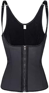 1pcs Ladies Four Seasons Zipper Ladies Body Corset Wicking Abdomen Vest Shapewear (Color : A, Size :