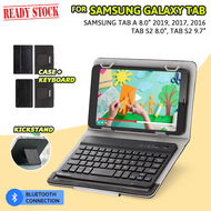 Ready Stok - Keyboard Samsung Galaxy Tab A8 A 8 8.0 inch / S2 Wireless Bluetooth Removable Magnetic Casing Flip Cover Bookcover T295 T290 T297 Non S-pen No S pen Tablet P205 With Spen SM P355 P350 T355 T350 T385 2017 Tab A6 A 7 inch 2016 T285 T280