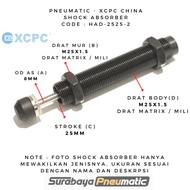 HAD-2540-2 / HAD 2540 2 / HAD2540-2 - Pneumatic Shock Absorber - XCPC CHINA - HAD SERIES