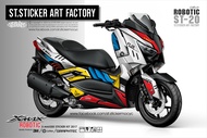 สติ๊กเกอร์ Xmax 2018-2022ลายโรบอท งานลิขสิทธิ์แท้ © เอส.ที.สติ๊กเกอร์  คุณภาพ3M