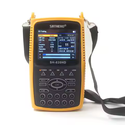 SATHERO SH-820HD DVB-S2 DVB-T/T2 CCTV Combo Digital Signal Finder 3.5 inch TFT LCD H.265 AHD TVI CVI