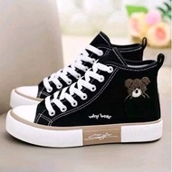 CUTE WHY TEDDY BEAR WOMEN'S KOREAN SNEAKERS (BOOTS) 02 KASUT SUKAN PEREMPUAN SNEAKERS WOMEN
