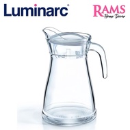 Luminarc 1300ML Glass Jug with Lid / Fridge Jug / Glass Pitcher / Glass Jug / Juice Pitcher - Bucoli