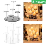 [Kloware] Round Acrylic Products Display Riser Stand,Jewelry Display Stand,7 Tier Cupcake Stand Disp