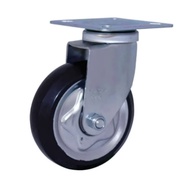 Trolley Wheels 8 Inch Rubber Caster Wheels with Swivels and Brakes 8" Wheels