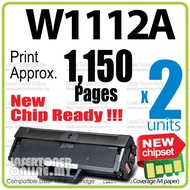 2x Compatible to HP 112A W1112A W1110A 110A to HP Laserjet HP MFP 136a 136w HP108A 108A 108w HP108W