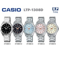 HOT ； Casio นาฬิกาข้อมือผู้หญิง สายสแตนเลส รุ่น LTP-1308D ของแท้ประกันศูนย์ CMG