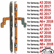 Power On Off Side Button Volume Flex Cable For Samsung Galaxy A8 Plus A8+ A9 2018 A3 A5 2016 A6 A6+ 