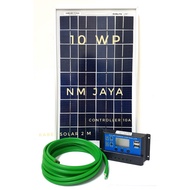 10WP 10W Solar Panel Economy Package, 10A Solar Controller and 2 Meter Solar Cable
