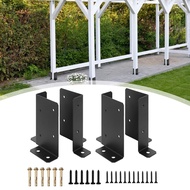 [mojotorw7] 4x Adjustable Deck Post Anchor Base Brackets Fit 2x4 4x4 6x6 Posts Repair Parts