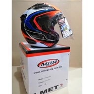 Mhr Helmet Design Maze Red 100% Ori