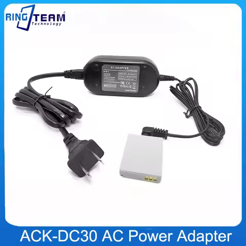 NB-5L Dummy Battery DR-30 ACK-DC30 AC Power Adapter for Canon Camera Powershot Digital IXUS 950 960 