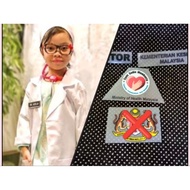 Baju Doktor Kanak-Kanak / Stateskop & Logo