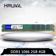 HRUIYL DDR3 PC Memory RAM DDR3 4GB 2GB PC3-8500U 1066 MHZ PC3 8500 1066MHZ Memoria Module Computer D