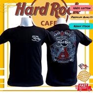 MYS t shirt lelaki Hard Rock T Shirt 100% Cotton Kain Sejuk Streetwear Printed Baju Lelaki Baju Pere