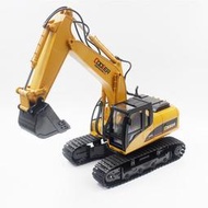 匯納1350工程車1:14十五通道遙控挖掘機兒童玩具工程車挖土機