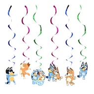 Bluey Theme Birthday Party Decoration Hanging Swirls