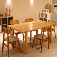 (8 feet length) Rubber Wood Table Top Meja Makan Wooden Dining Table Solid Wood