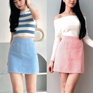[MAFIA] LUCKY SKORT Korean mini skirt skort pink pastel blueWanita