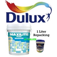 1L MAXILITE WHITE 15245 REPACKING EMULSION PAINT / CAT KAPUR 1Liter
