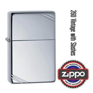 260 Zippo Vintage w/Slashes HPC ของแท้(Empty Zippo Lighter without Fuel ไฟแช็กเปล่าไม่มีเชื้อเพลิง)