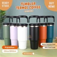 30oz jumbo 890ml tumbler bottle, heat and cold resistant with handle