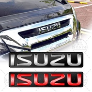 3D Metal Car Front Hood Grille Emblem Badge Sticker For ISUZU Logo D-MAX SUV Series Car Styling Deca
