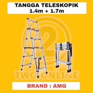 5-Step Folding Telescopic Ladder T 1.4 M + 1.7 M / Telescopic 1.4M + 1.7M Original and Trusted