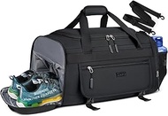 Gym Bag for Men 40L Sports Duffel Bags Gym Duffle Bag Women with Shoe Compartment & Wet Pocket Water