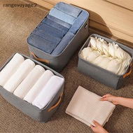 [rangevoyage2] Clothes Storage Box Foldable Wardrobe Clothes Organizer For Closet Socks Pants  Organizer Box Cabinet Drawer Organizers [sg]
