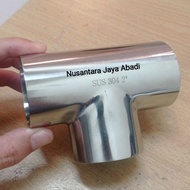 Tee Sanitary Stainless 304 2" inch 51 mm Foodgrade