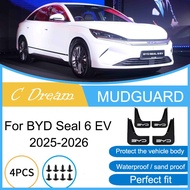 Fender For BYD Seal 6 EV 2025-2026  Wheel Mudguards Front Rear Splash Guards Mud Flaps Waterproof mu