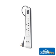 BELKIN Extension Plug 4 Gang 2 USB BSV401sa 2M