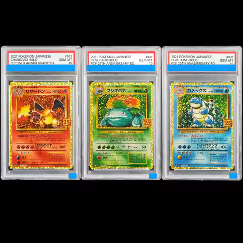 Diy 2021 Pokemon Japanese Promo Card Pack 25Th Anniversary Edition #001 #002 Charizard-Holo Venusaur