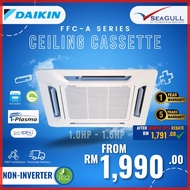 (Wi-Fi)(GIN ION) Daikin Ceiling FFC-A Series Cassette Non-Inverter 1.0-1.5HP R32
